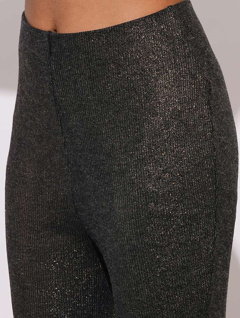 globus women copper sheen self design mid-rise relaxed fit bootcut party treggings - 21671745 -  Standard Image - 5