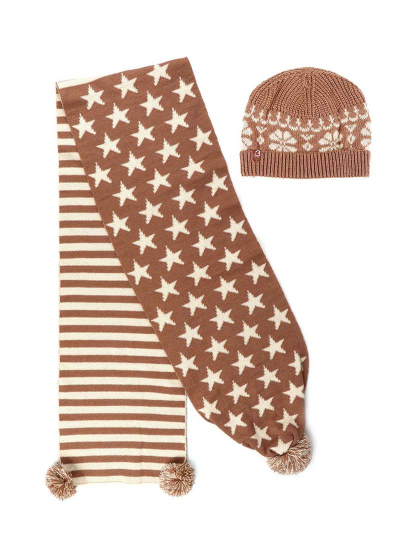 kids self design pack of 2 beanie & muffler combo - 21671877 - Zoom Image - 0