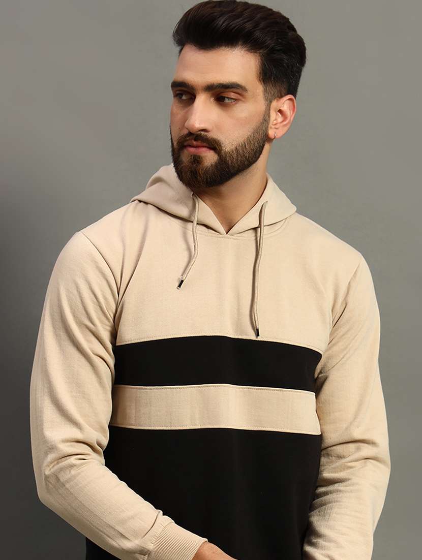 men long sleeve color block sweatshirt - 21672166 -  Standard Image - 3