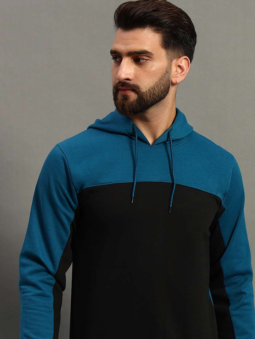 men long sleeve color block sweatshirt - 21672173 -  Standard Image - 3