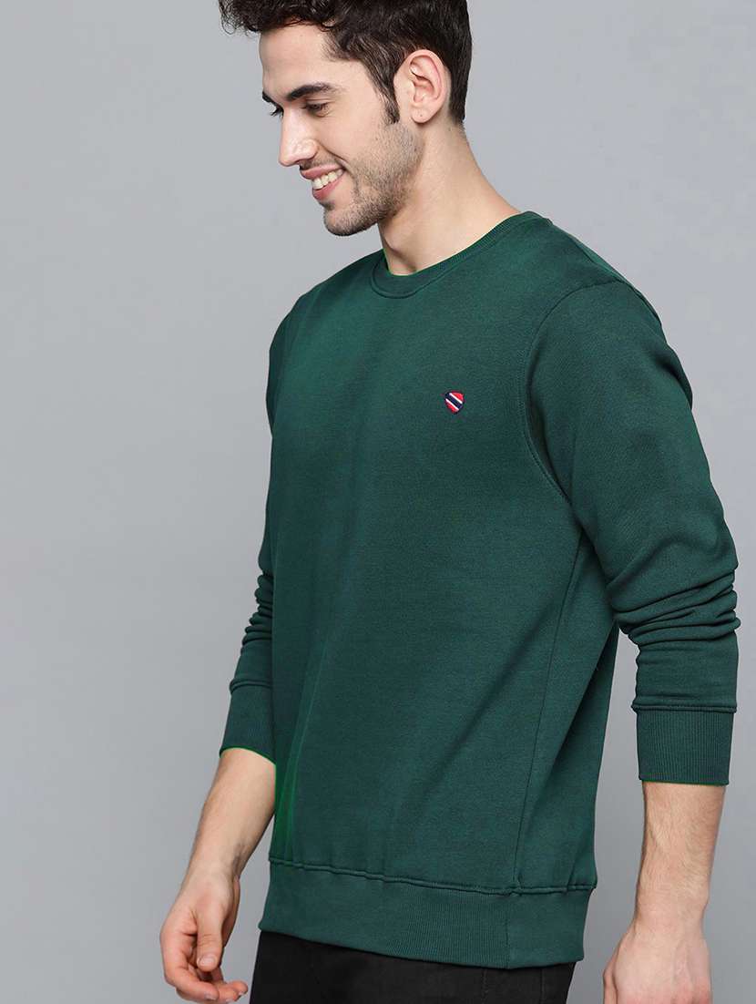 men long sleeve plain sweatshirt