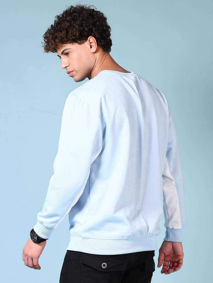 men chest print long sleeve sweatshirt - 21672234 -  Standard Image - 3