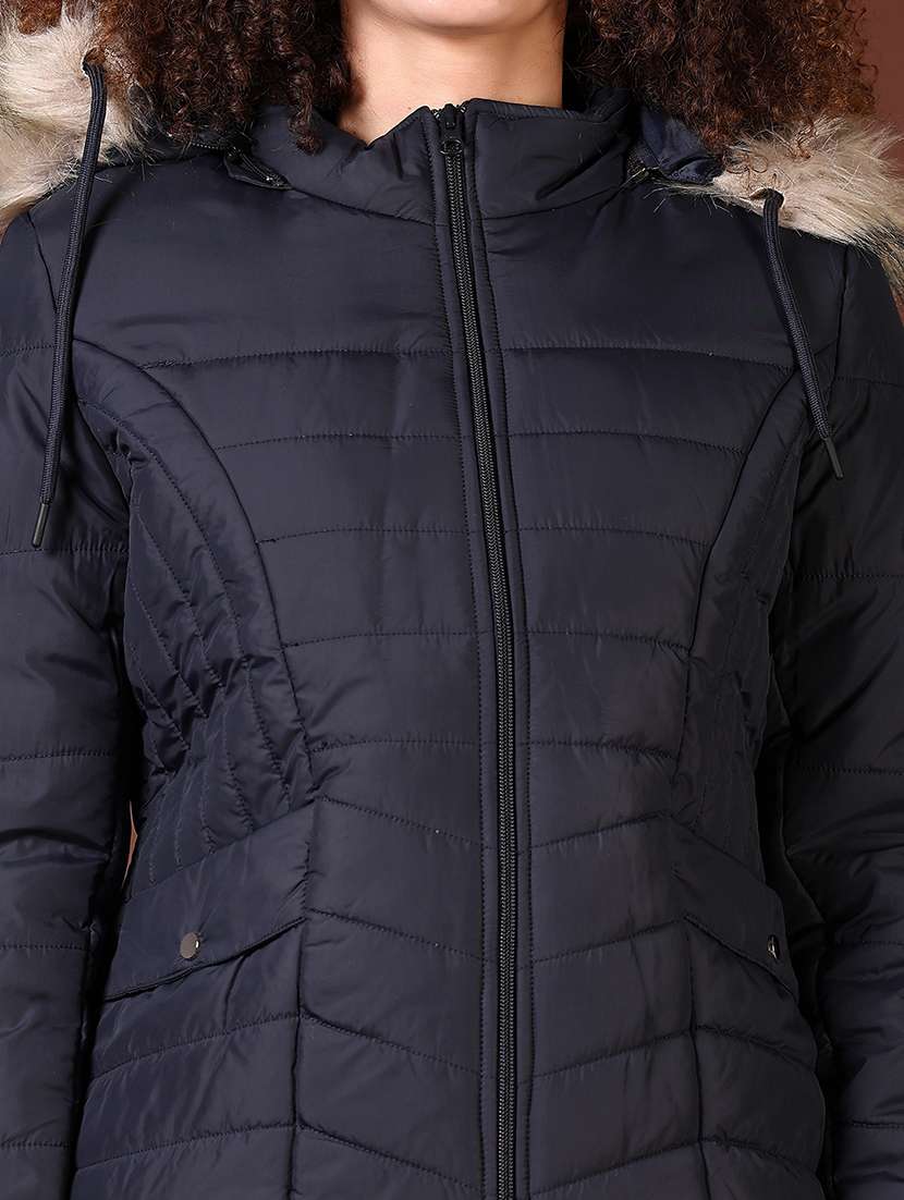 Women Long Sleeves Solid Puffer Jacket - 21672270 -  Standard Image - 5
