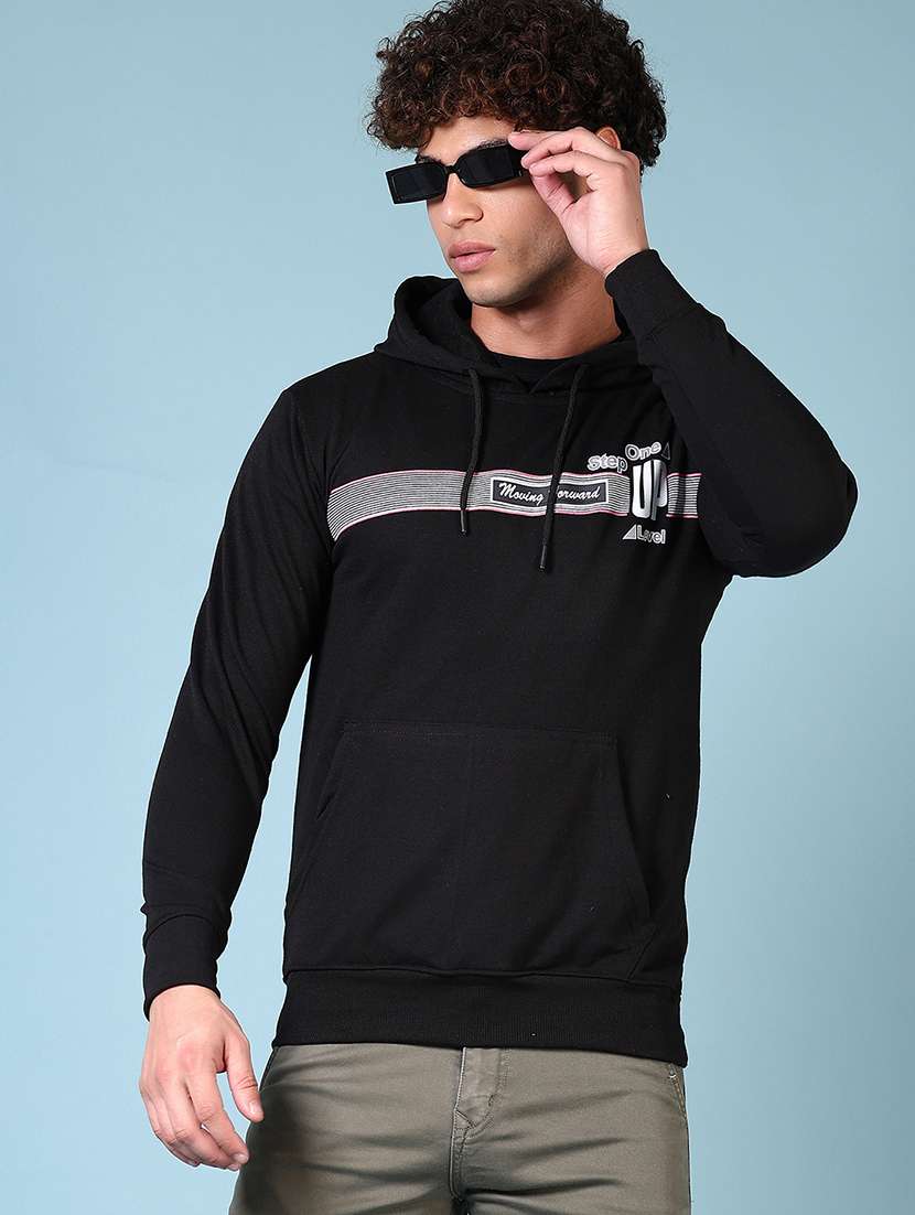 men chest print long sleeve sweatshirt - 21672272 -  Zoom Image - 0