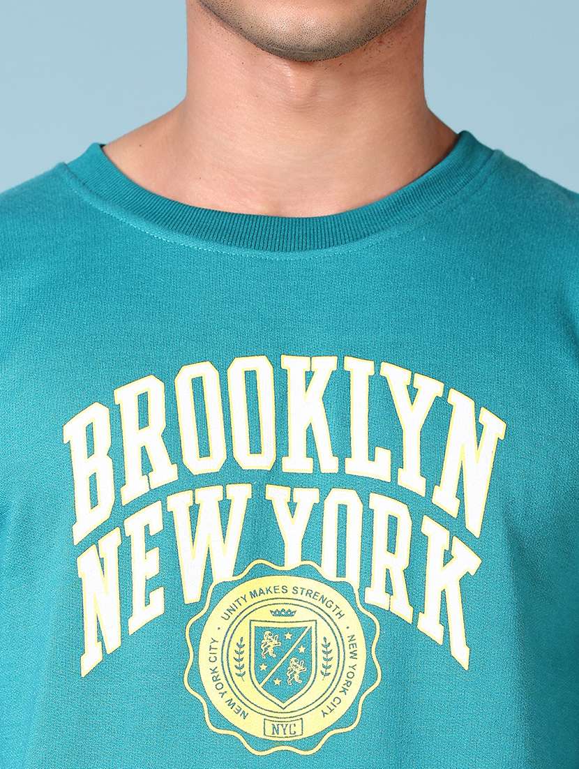 men front print long sleeve sweatshirt - 21672295 -  Standard Image - 5