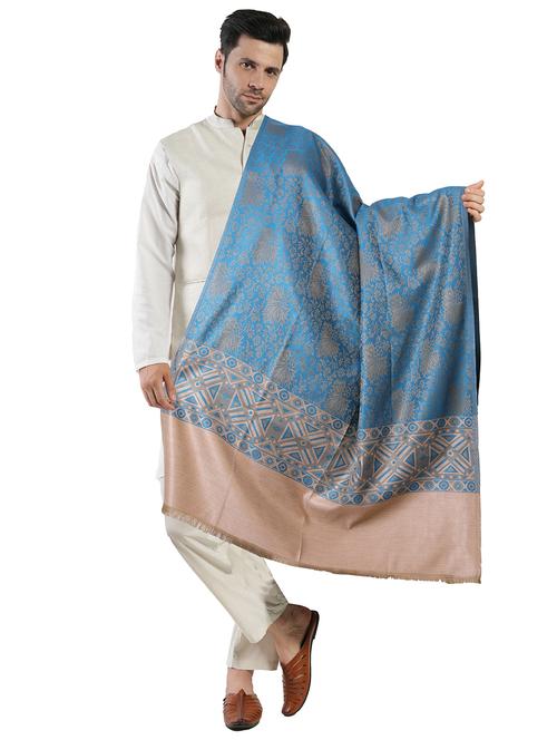 men elegant floral winter shawl - 21672749 - Standard Image - 0