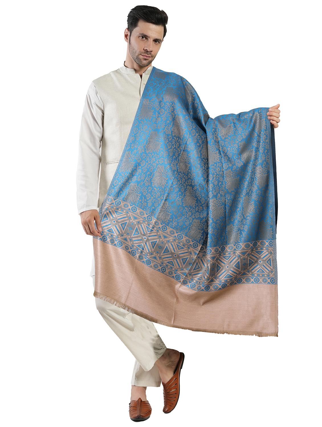 men elegant floral winter shawl - 21672749 - Zoom Image - 0