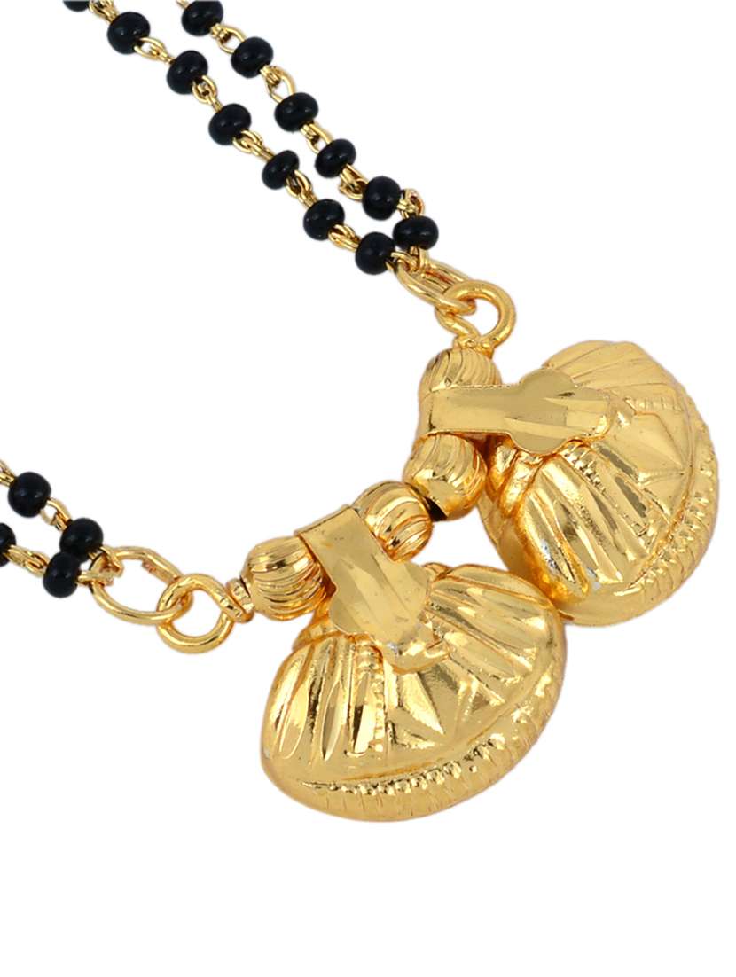 gold plated traditional mangalsutra for women