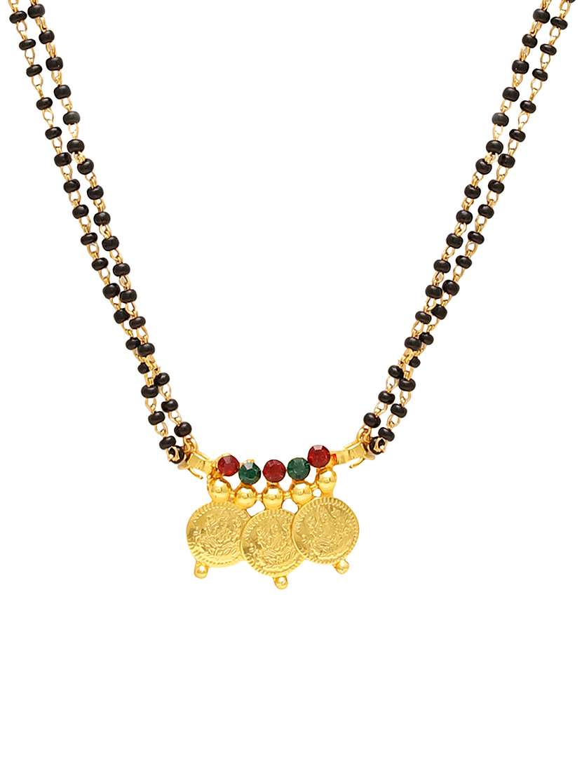gold plated traditional mangalsutra for women