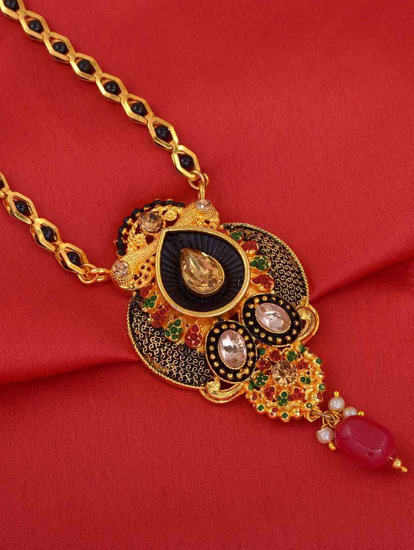 gold plated traditional mangalsutra for women