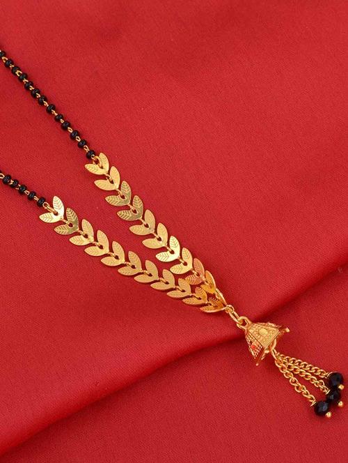 gold plated traditional mangalsutra for women - 21672793 - Standard Image - 0