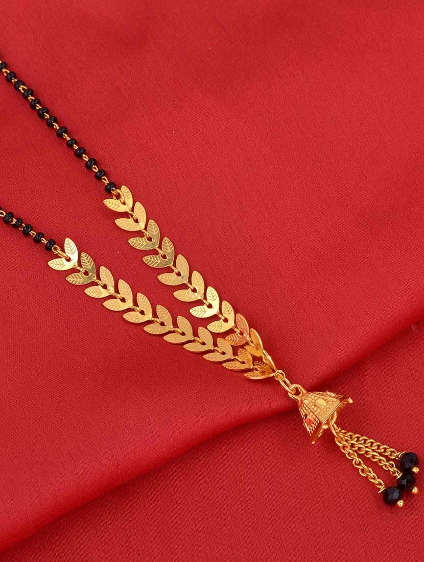 gold plated traditional mangalsutra for women - 21672793 - Zoom Image - 0