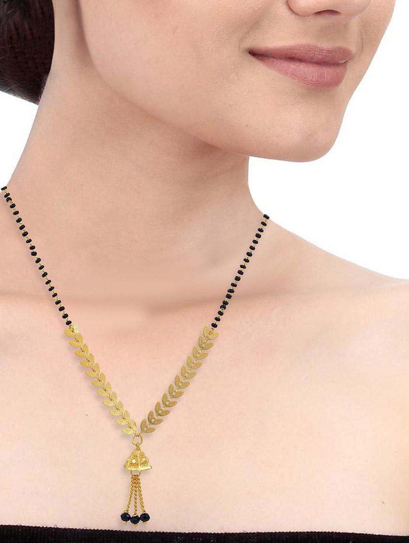 gold plated traditional mangalsutra for women - 21672793 - Standard Image - 3