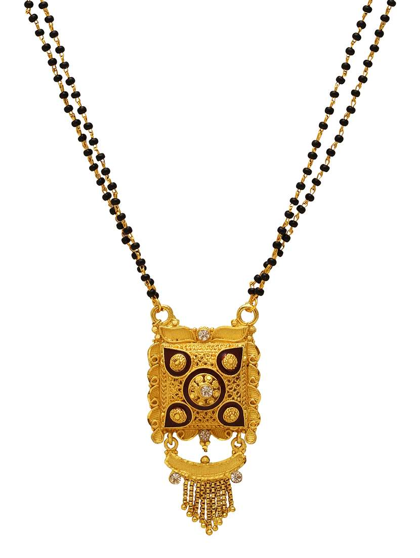 gold plated traditional mangalsutra for women