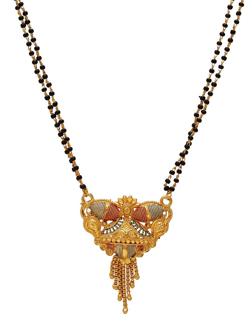 gold plated traditional mangalsutra for women