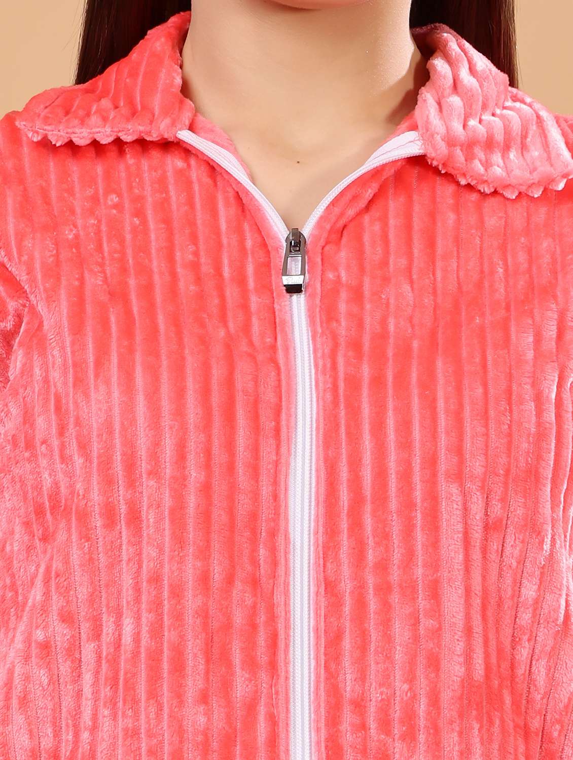 women solid winter wear nightwear pyjama set - 21672930 - Standard Image - 5