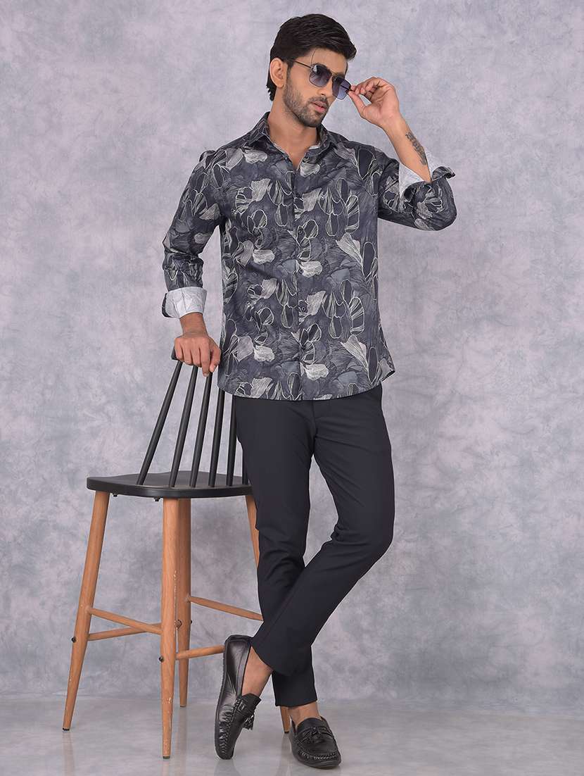 men solid mid rise chinos trouser - 21673007 -  Standard Image - 5