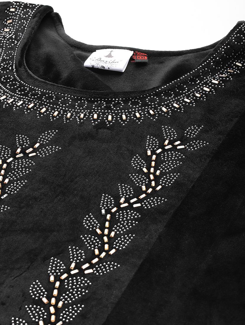 women plus size round neck kurta pant set with dupatta - 21673046 - Standard Image - 3