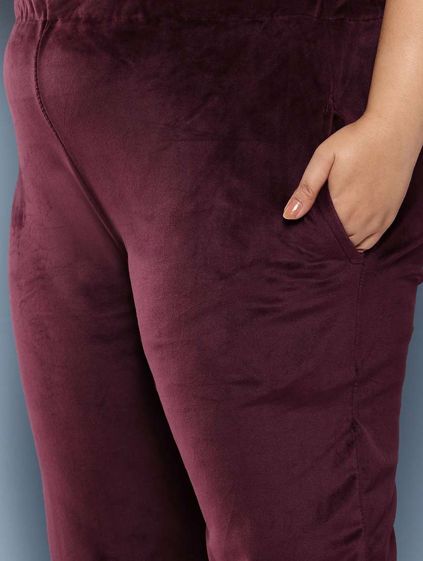 women plus size round neck kurta pant set with dupatta - 21673069 - Standard Image - 5