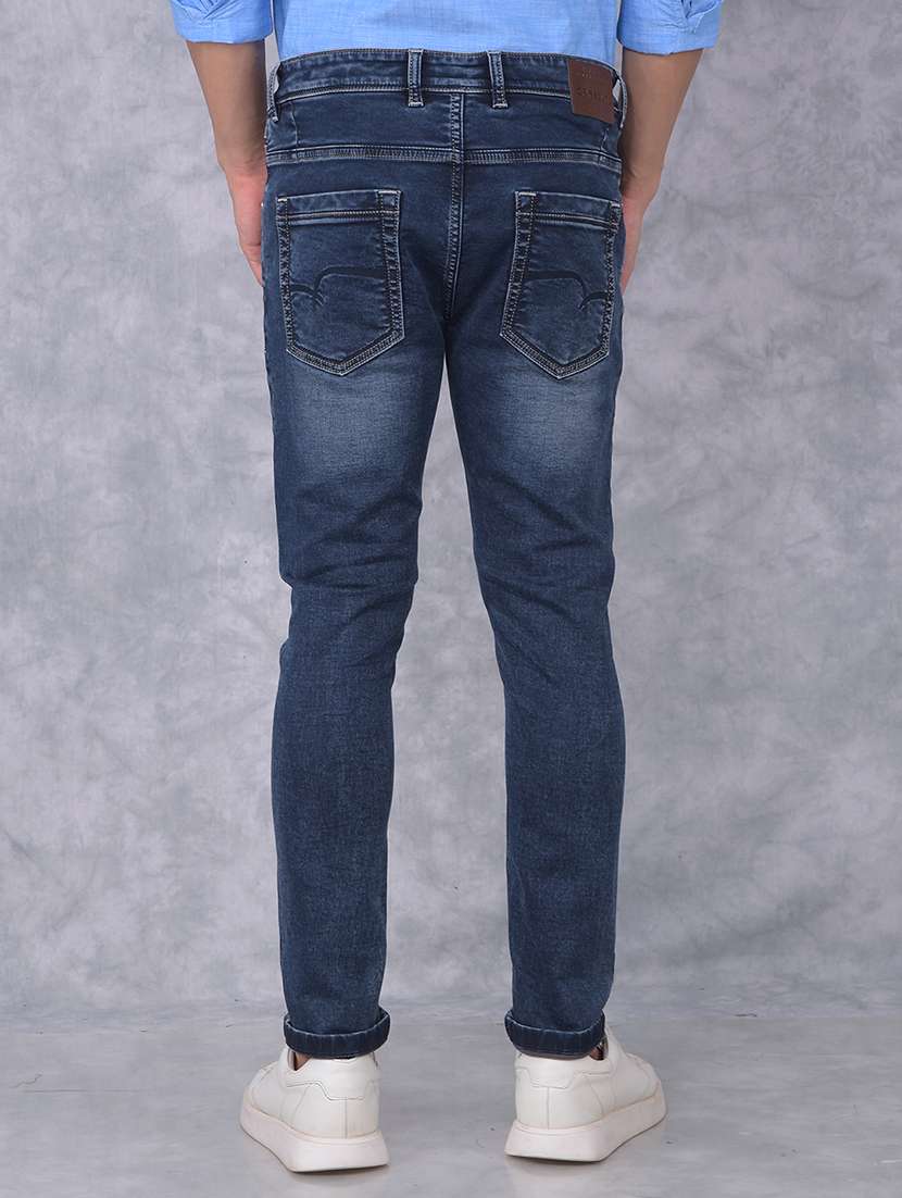 men washed mid rise jeans - 21673120 -  Standard Image - 3