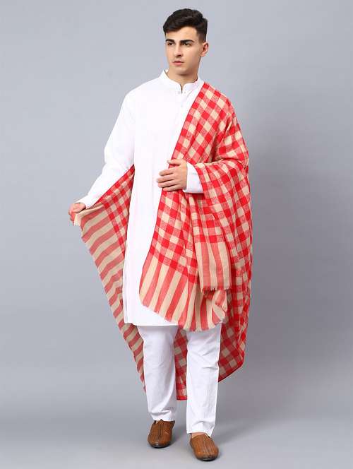 men elegant checkered shawl - 21673210 -  Standard Image - 0