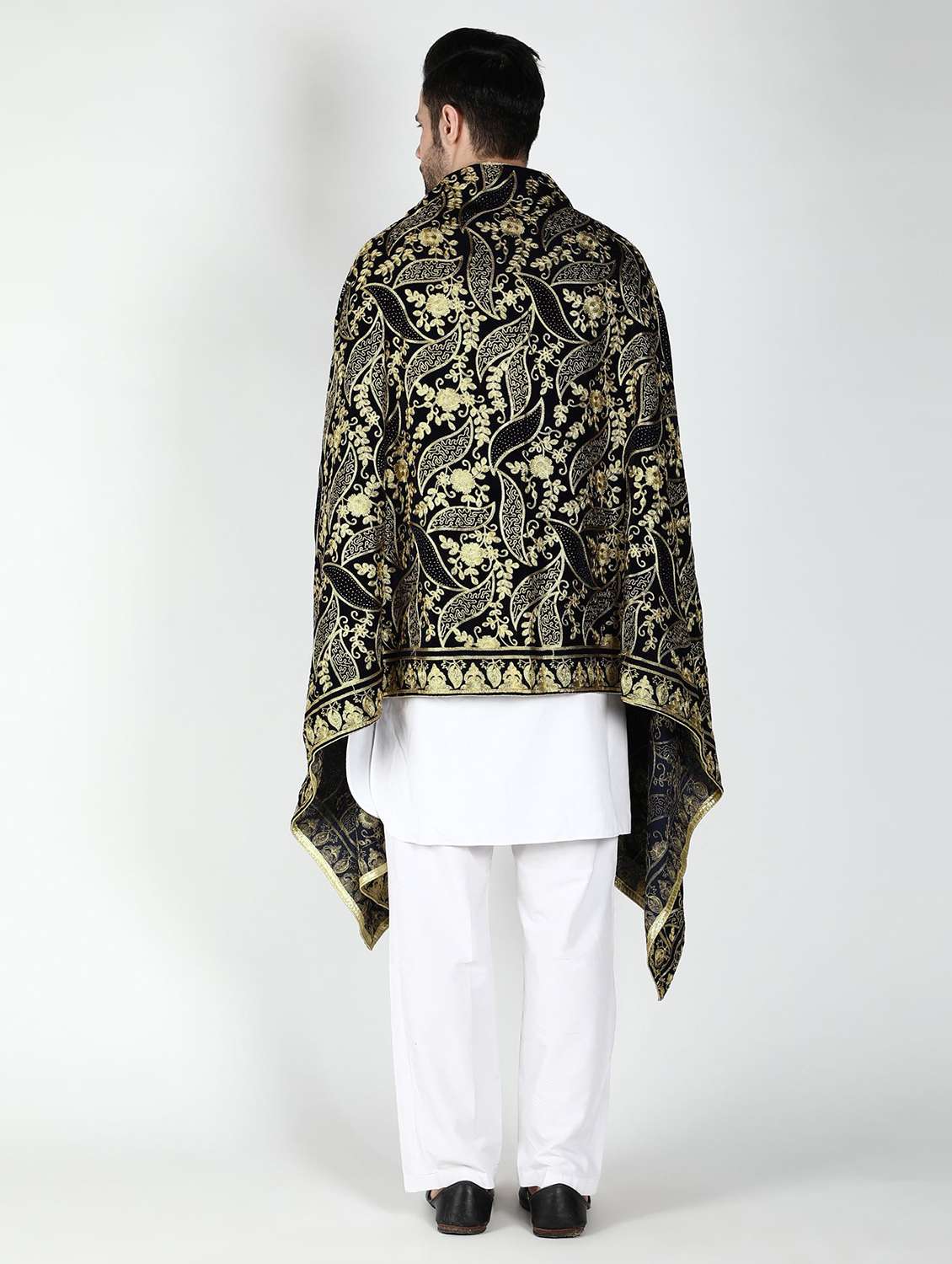 men elegant self design shawl - 21673241 -  Standard Image - 3