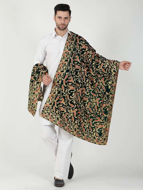 men elegant self design shawl - 21673259 -  Standard Image - 0