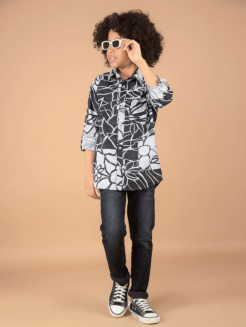 boys solid mid rise jeans - 21673294 -  Standard Image - 3