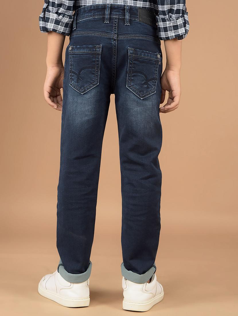 boys solid mid rise jeans - 21673296 - Standard Image - 3