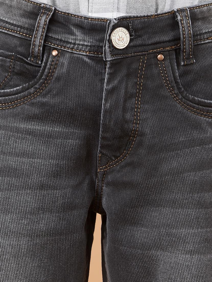 boys solid mid rise jeans - 21673299 - Standard Image - 5