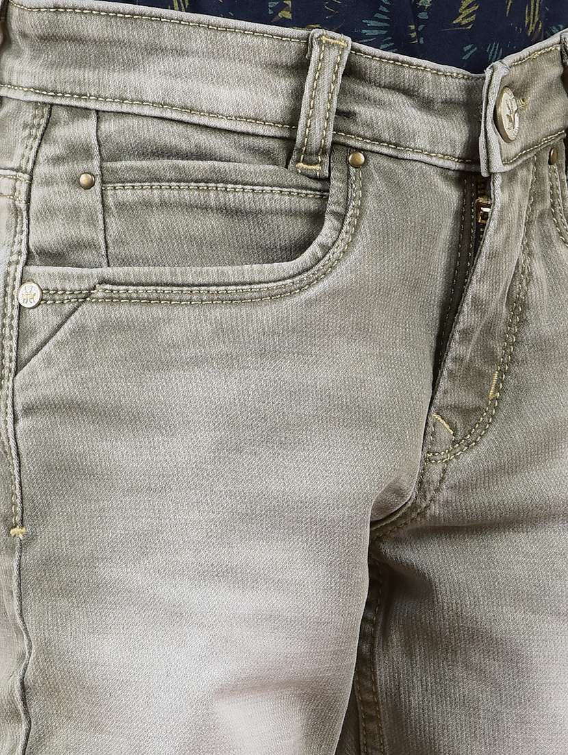 boys solid mid rise jeans - 21673301 -  Standard Image - 5