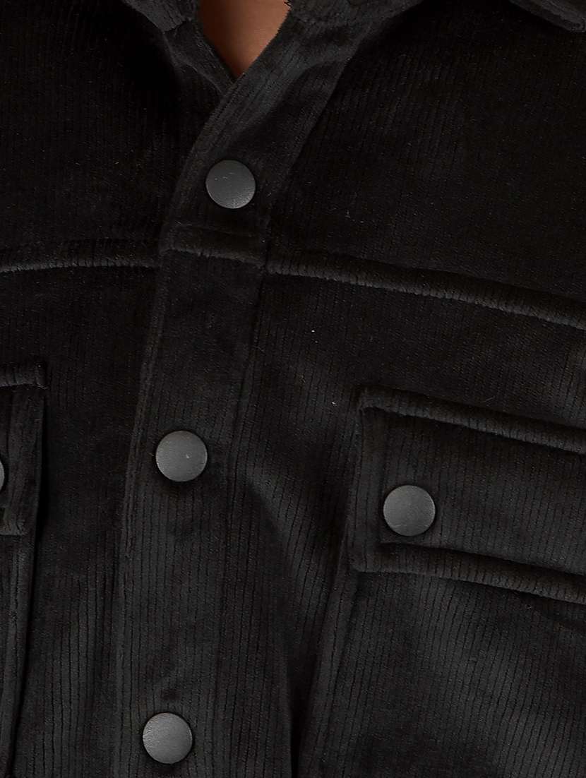 boys long sleeve solid shackets - 21673320 -  Standard Image - 5