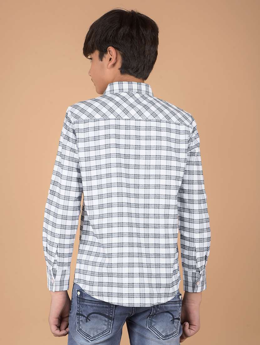 boys long sleeve checkered shirt - 21673322 -  Standard Image - 3