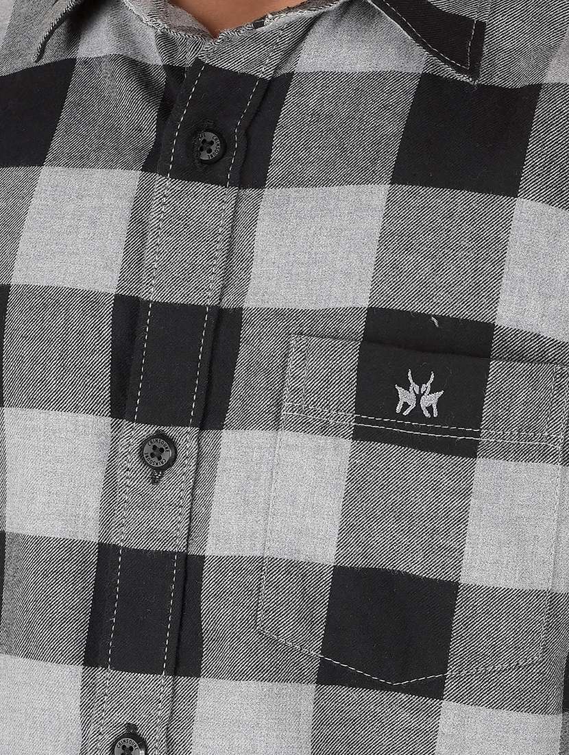 boys long sleeve checkered shirt - 21673330 -  Standard Image - 5