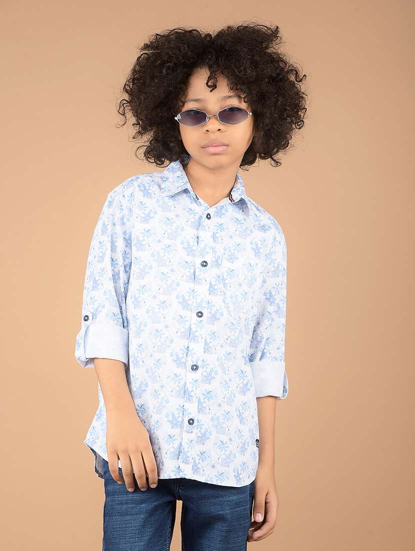 boys long sleeve printed shirt
