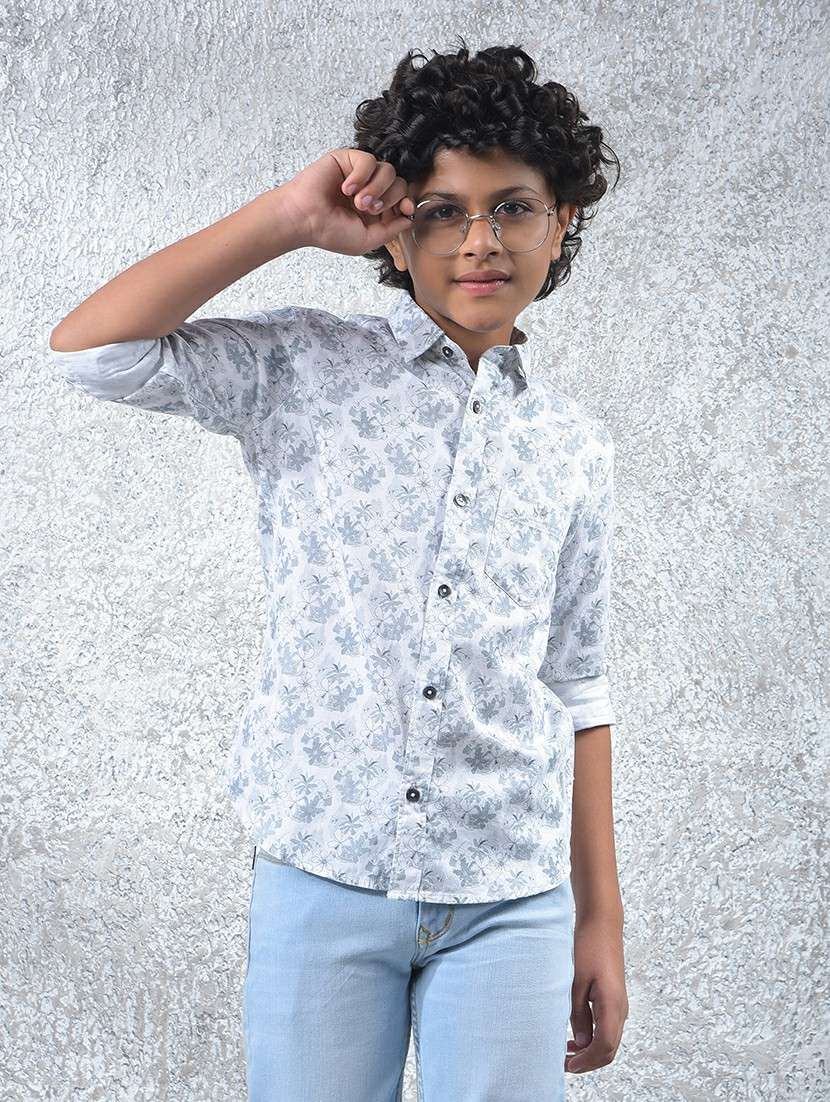 boys long sleeve printed shirt