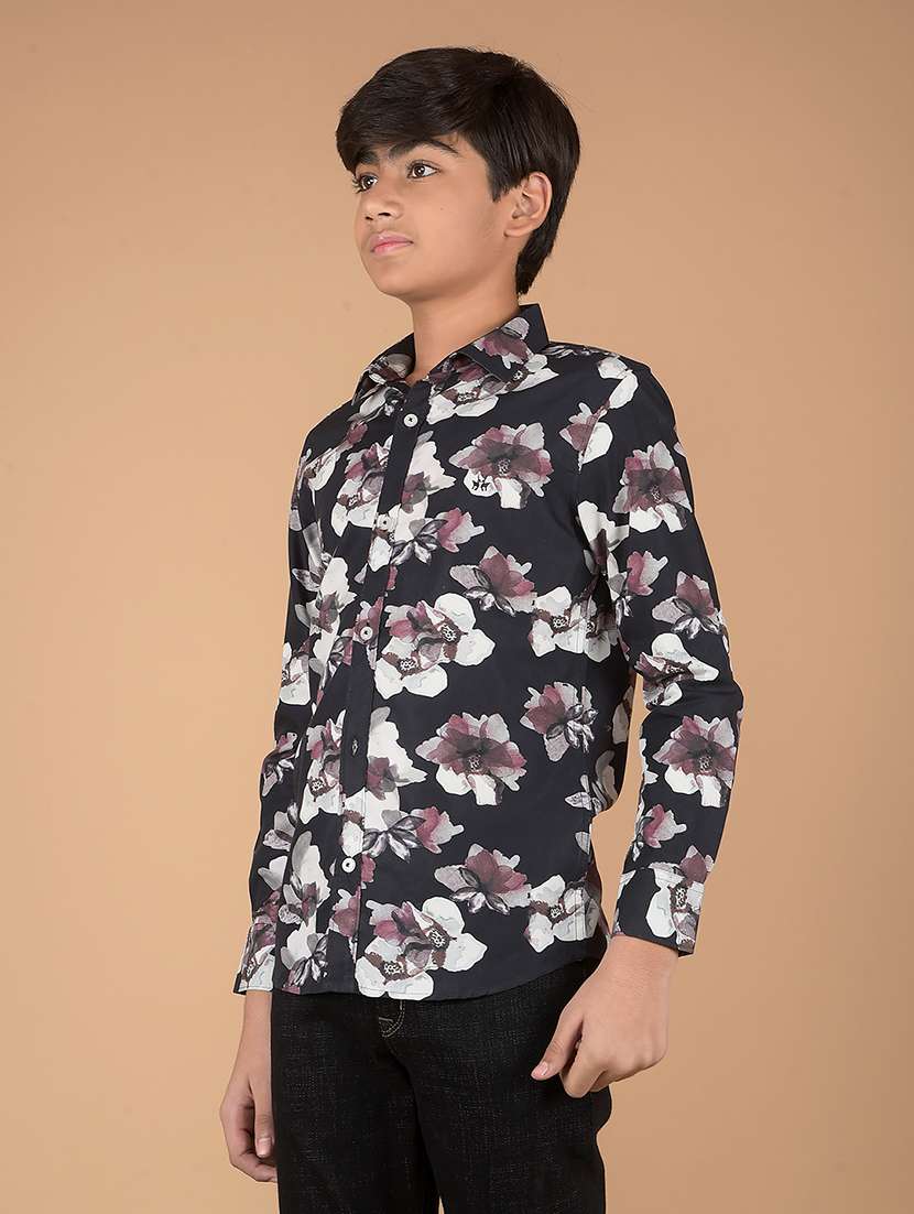 boys long sleeve printed shirt