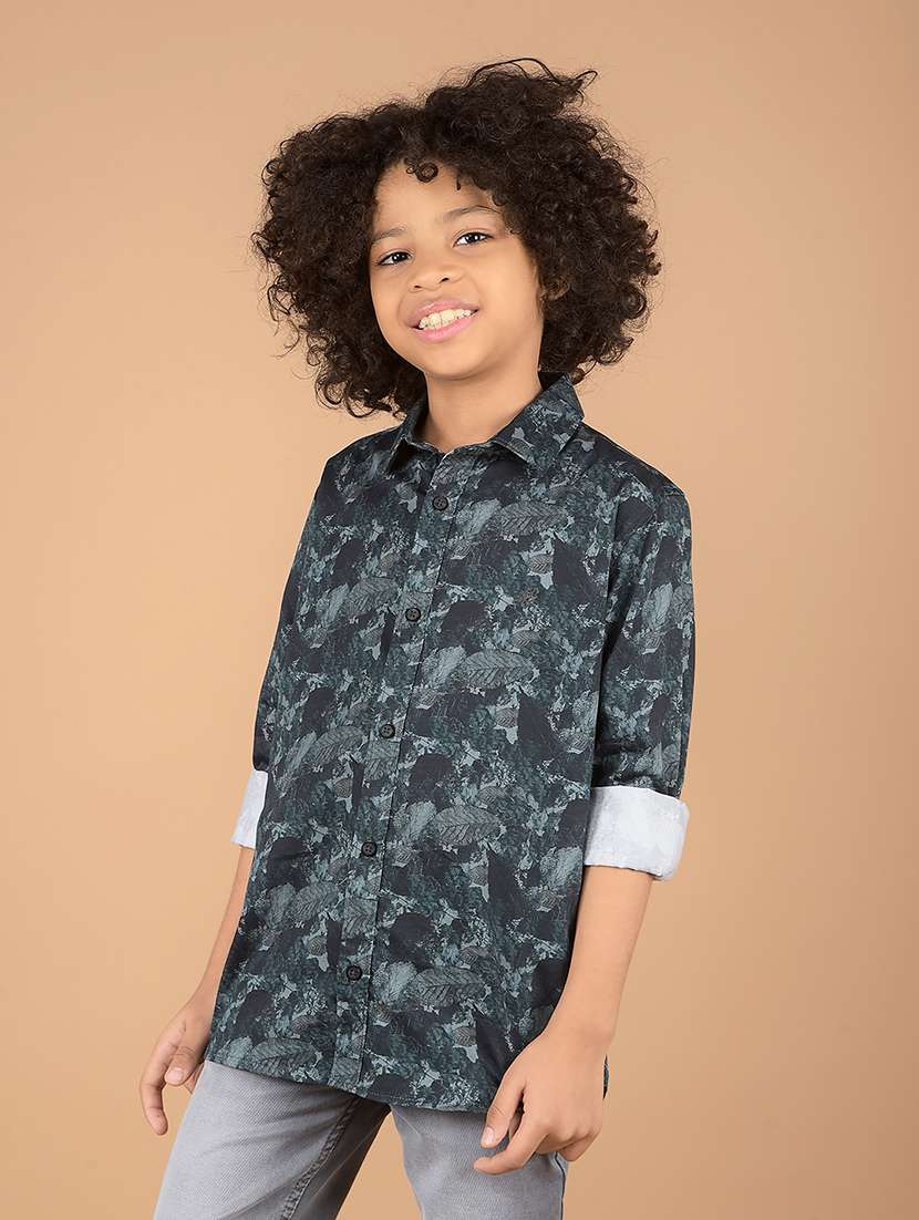 boys long sleeve printed shirt