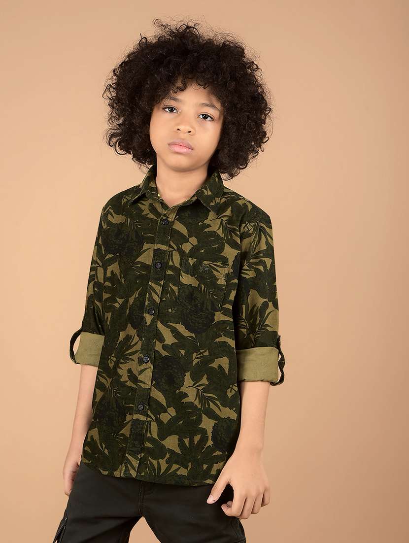 boys long sleeve printed shirt