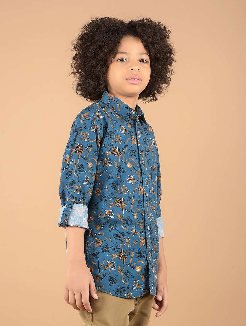boys long sleeve printed shirt