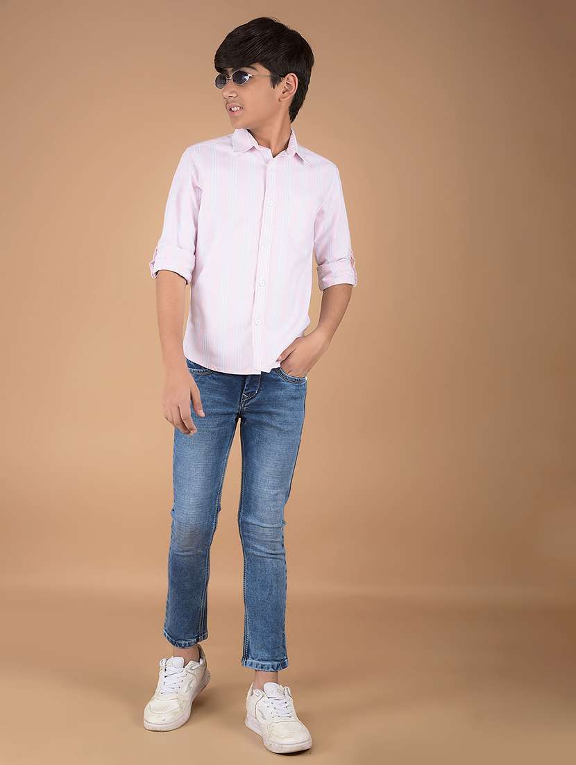 boys long sleeve striped shirt - 21673379 -  Standard Image - 3