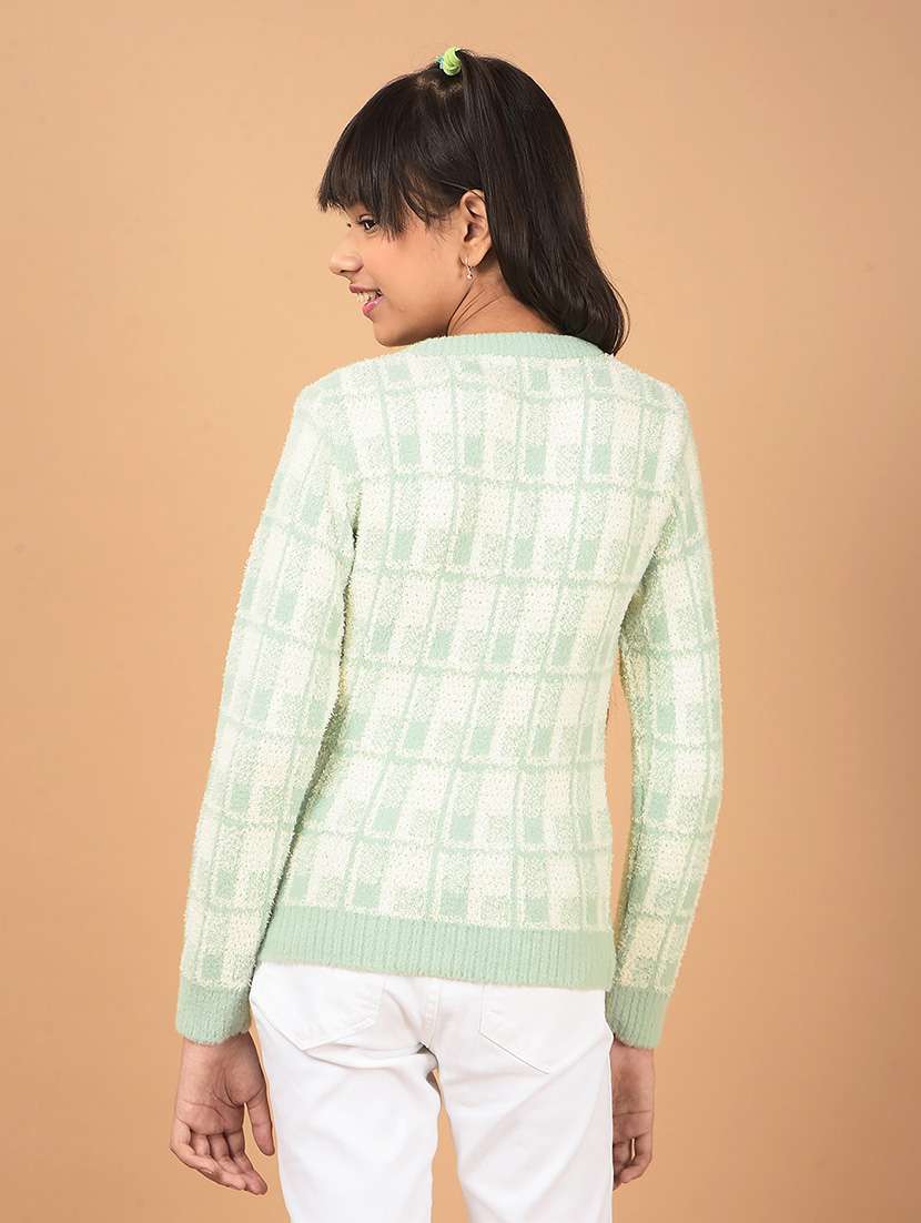 girls long sleeve printed regular sweater - 21673386 -  Standard Image - 3