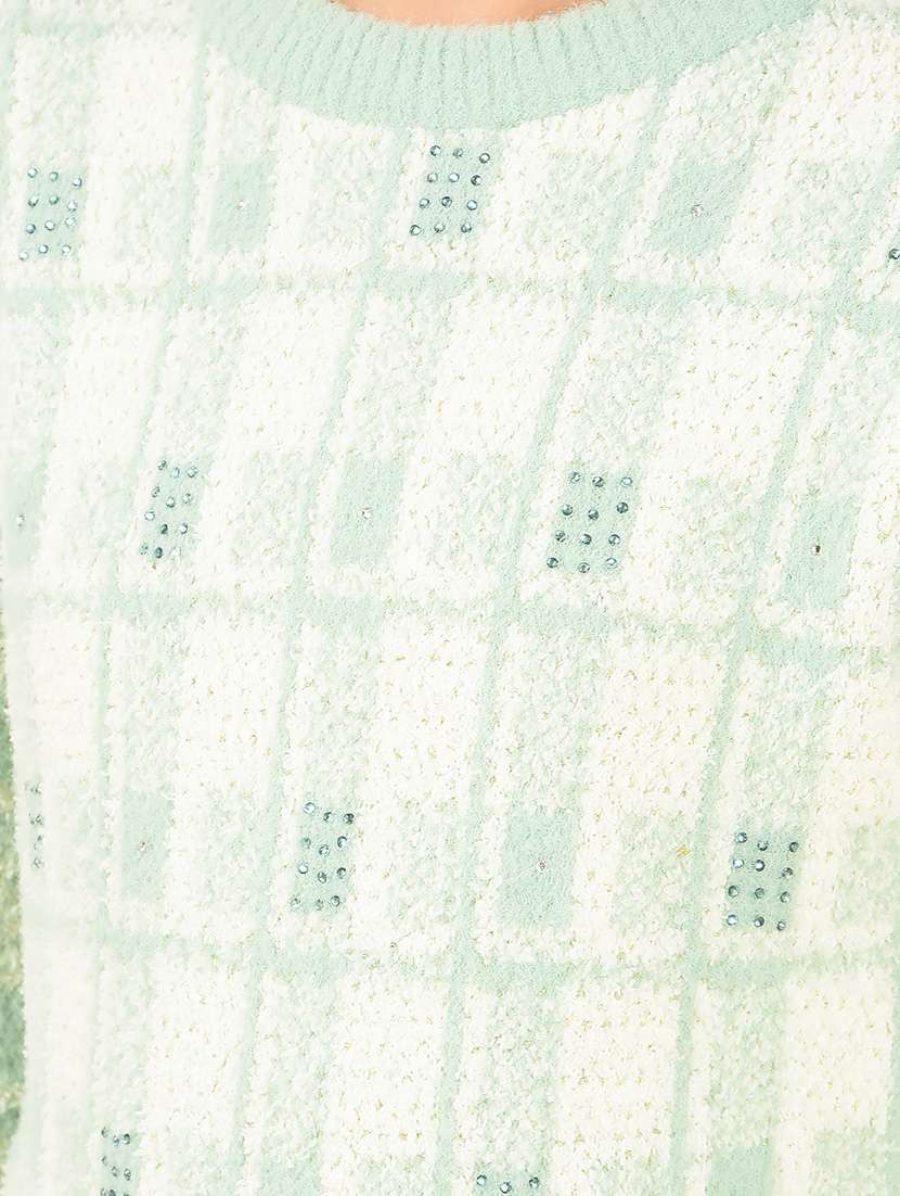 girls long sleeve printed regular sweater - 21673386 -  Standard Image - 5