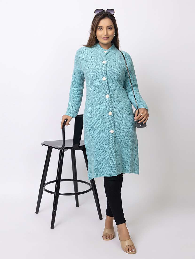women self designed long sleeves cardigan - 21673393 - Zoom Image - 0