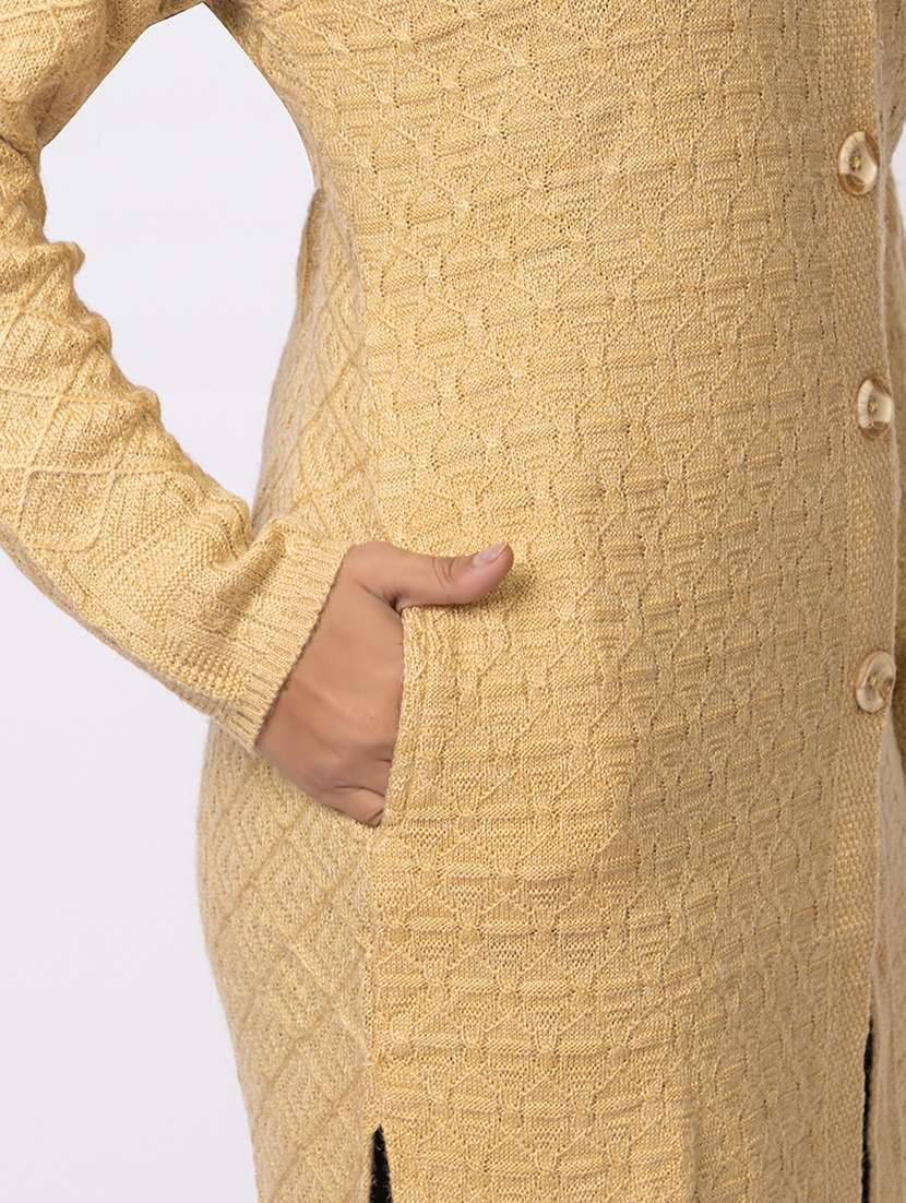 women self designed long sleeves cardigan - 21673395 -  Standard Image - 5
