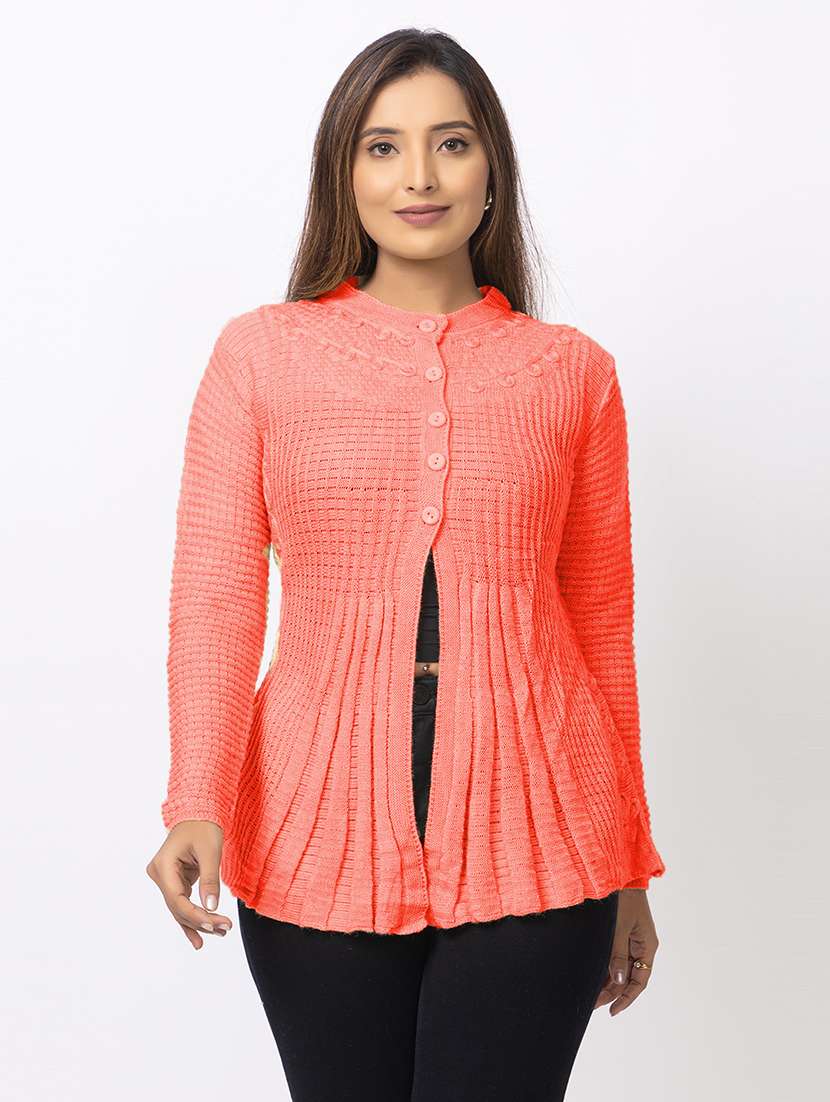women self designed long sleeves cardigan - 21673402 - Zoom Image - 0