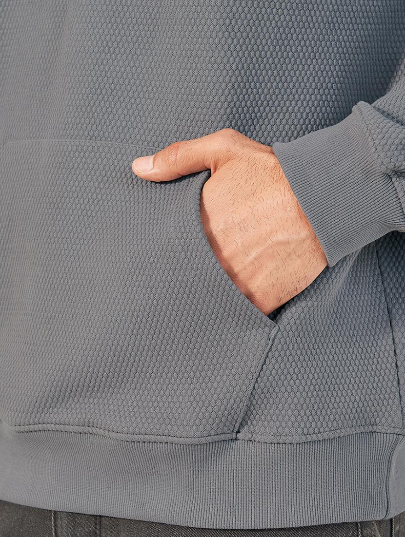 men long sleeve plain sweatshirt - 21673723 - Standard Image - 3