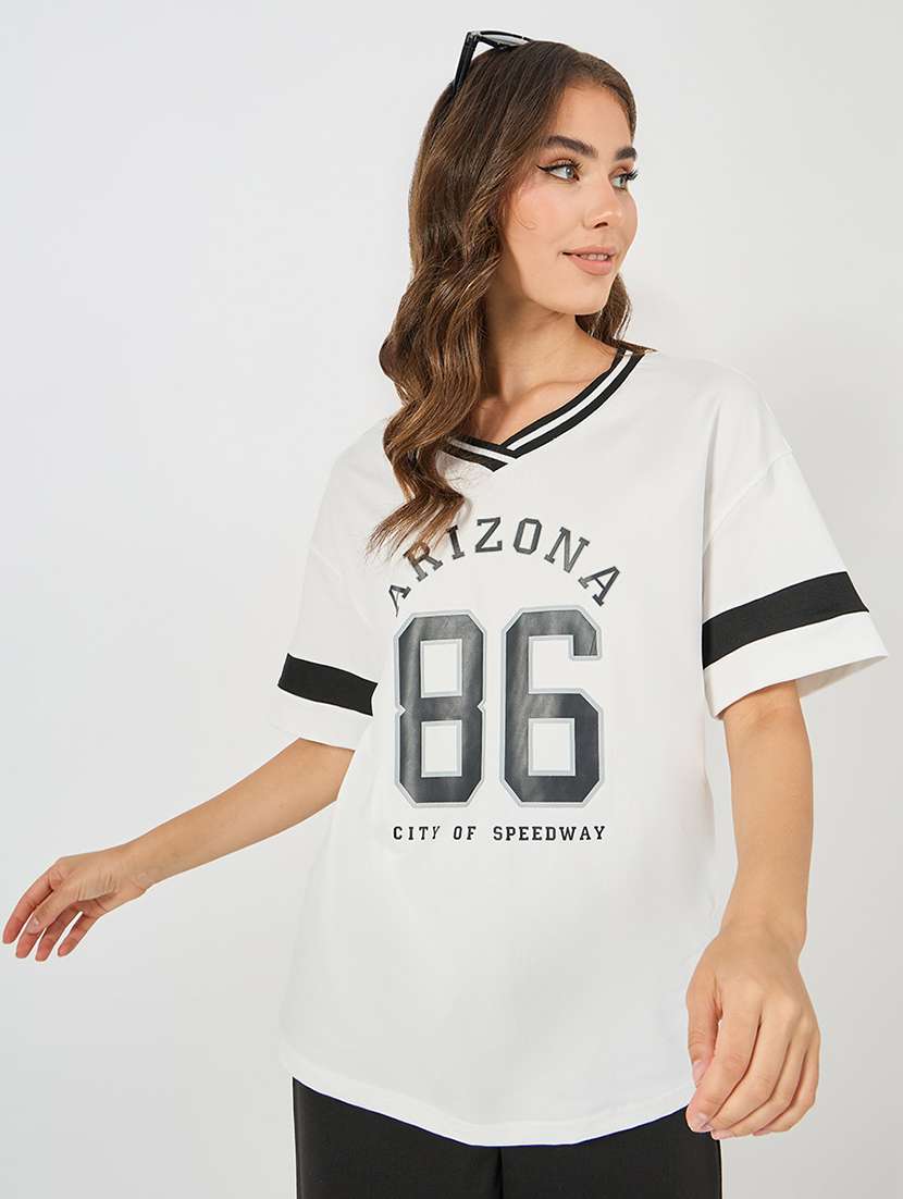 women typography print active wear co-ord set - 21673741 -  Standard Image - 3