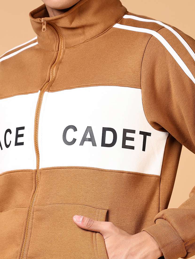 men long sleeves color block sweatshirt - 21673941 -  Standard Image - 5