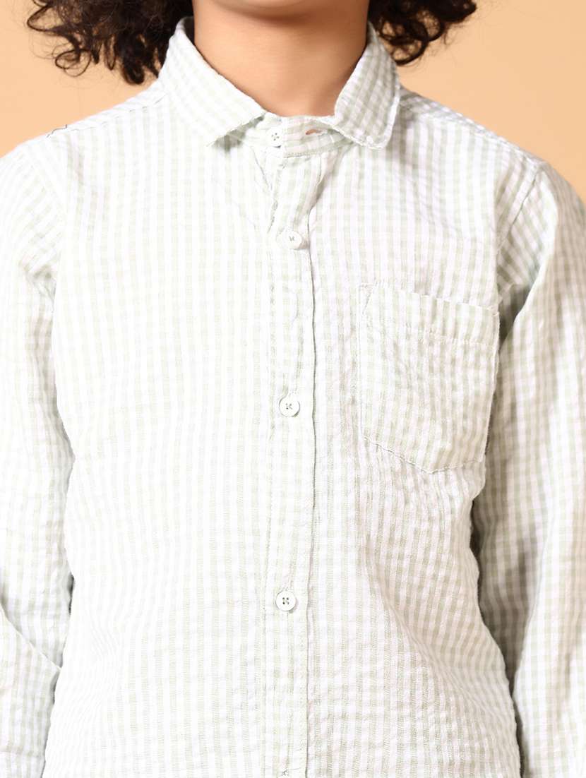 boys long sleeves checkered shirt - 21673964 -  Standard Image - 5